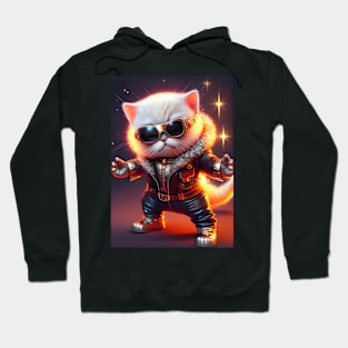 Cute Space Cat - Anime Art design Hoodie